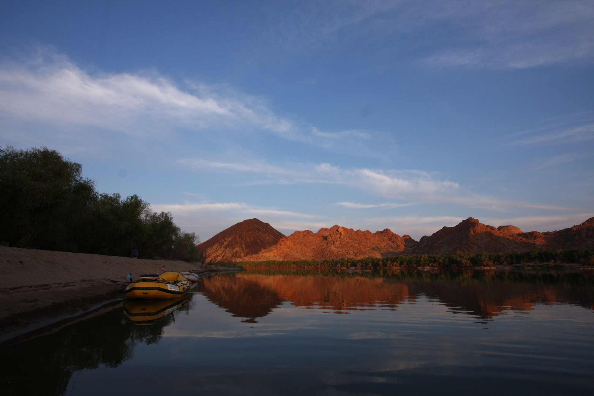 Photograph from a previous trip on the Orange River.
